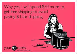 Why yes, I will spend £50 more to get free shipping to avoid paying £3 for shipping