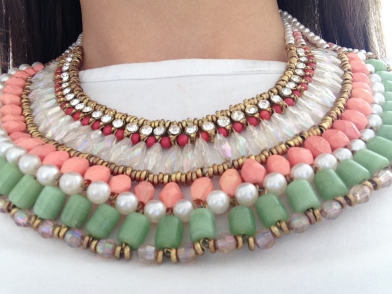 Jewelled collar necklace